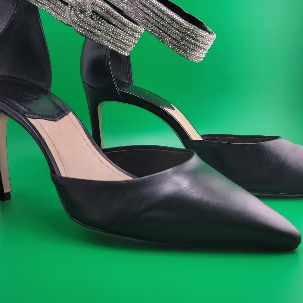 Black Leather Heels